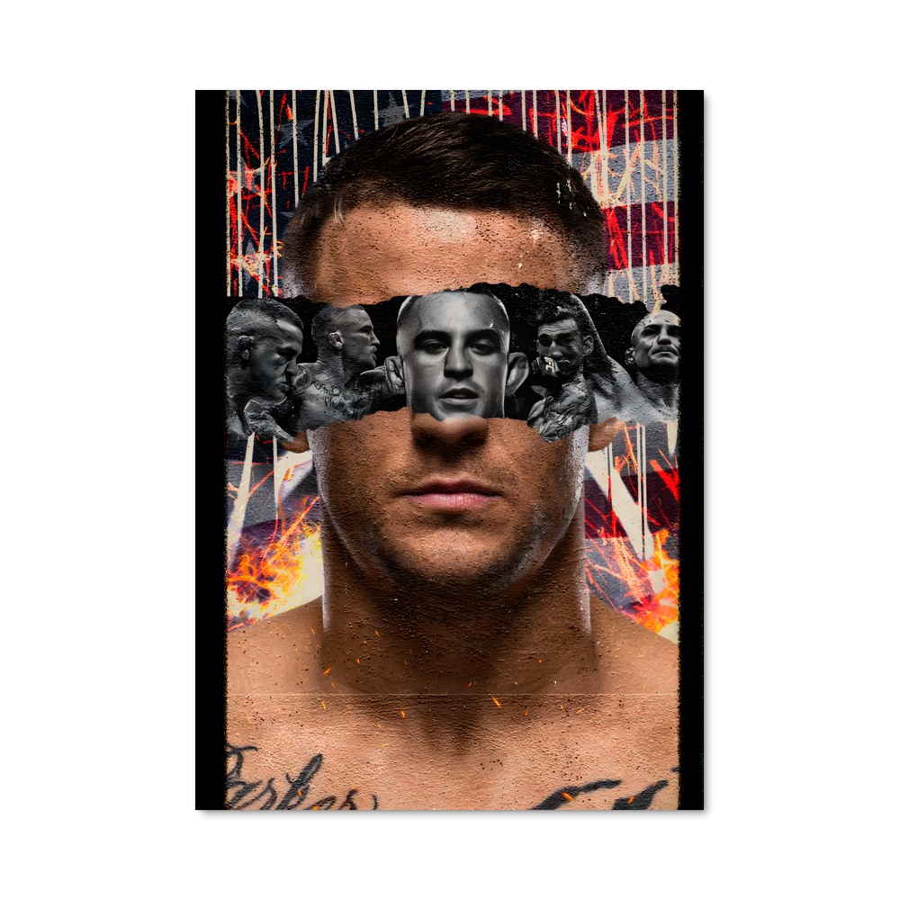 Poster Dustin poirier peint